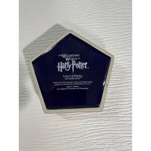 Harry Potter Universal Studios Chocolate Frog Ceramic Trinket Dish Blue Gold